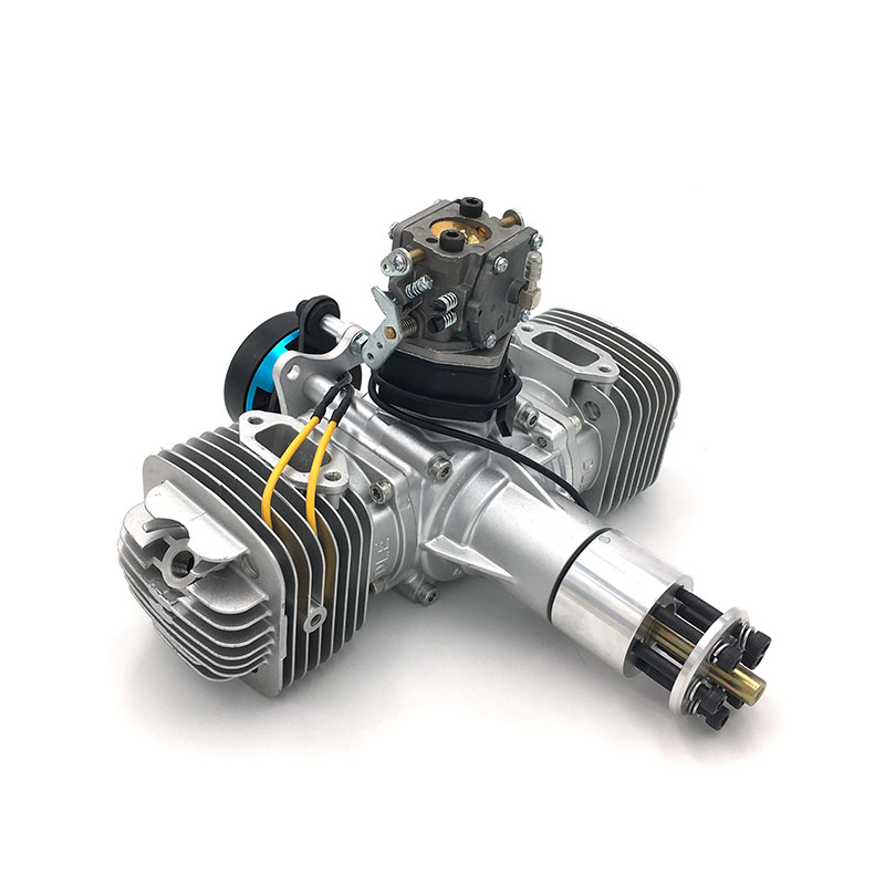 DLE 120CC TWIN UAV ENGINE With 14V 80W/180W Alternator